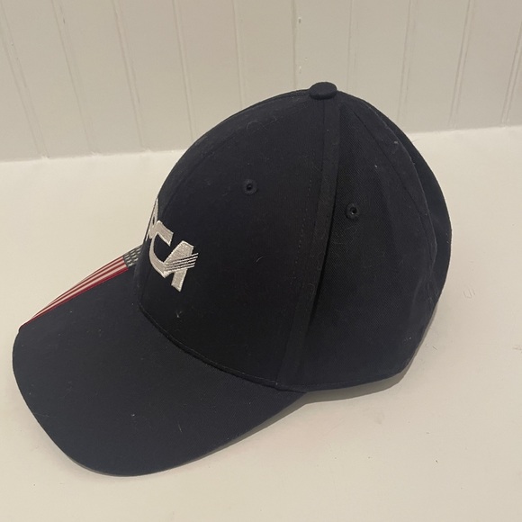 PCA Baseball Hat/Cap Blue With American Flag. No Stains Or Smells. One Size - Picture 3 of 6